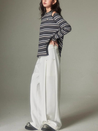 Straight loose wide pants【s0000003980】