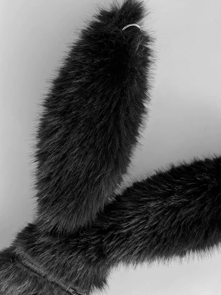 Big Eye Bunny Fluffy Crossbody Bag【s0000005212】