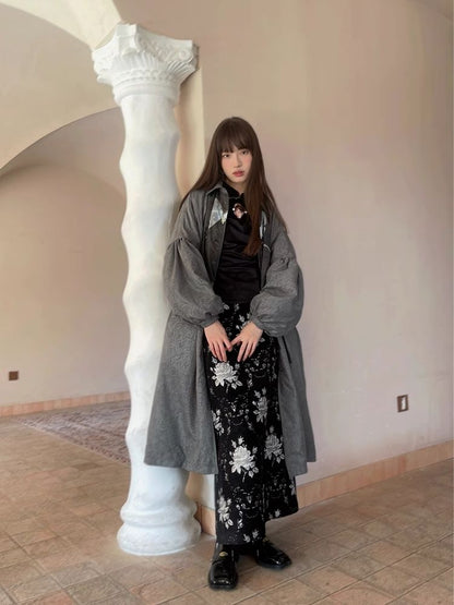 Side Split Long Half Skirt【s0000004902】