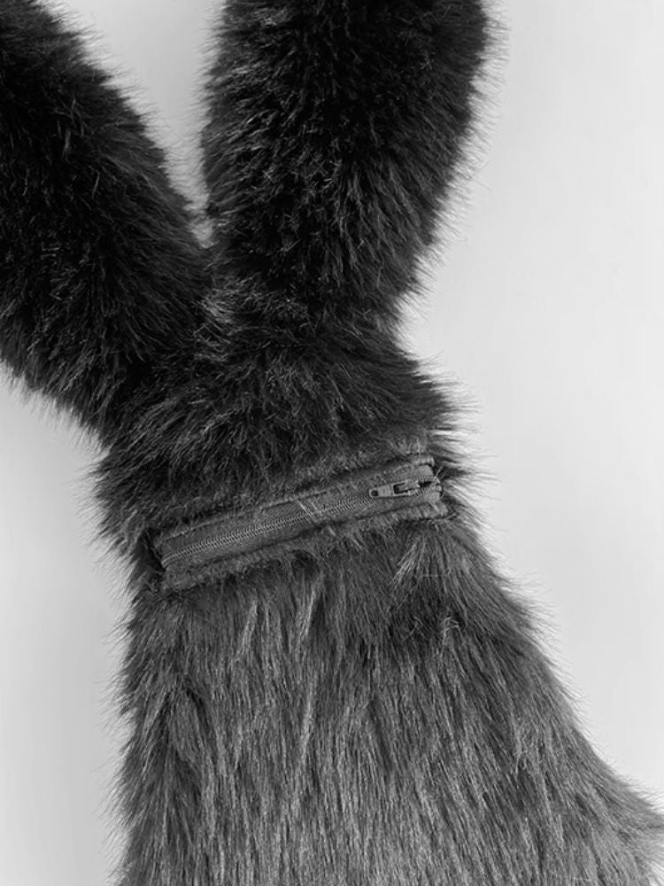 Big Eye Bunny Fluffy Crossbody Bag【s0000005212】