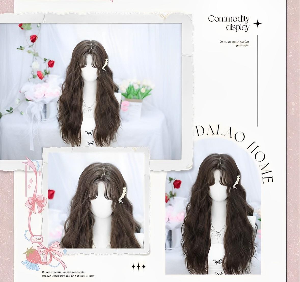 Dalao Home - Fallen - Daily Lolita Wigs Cold brown Long Hair