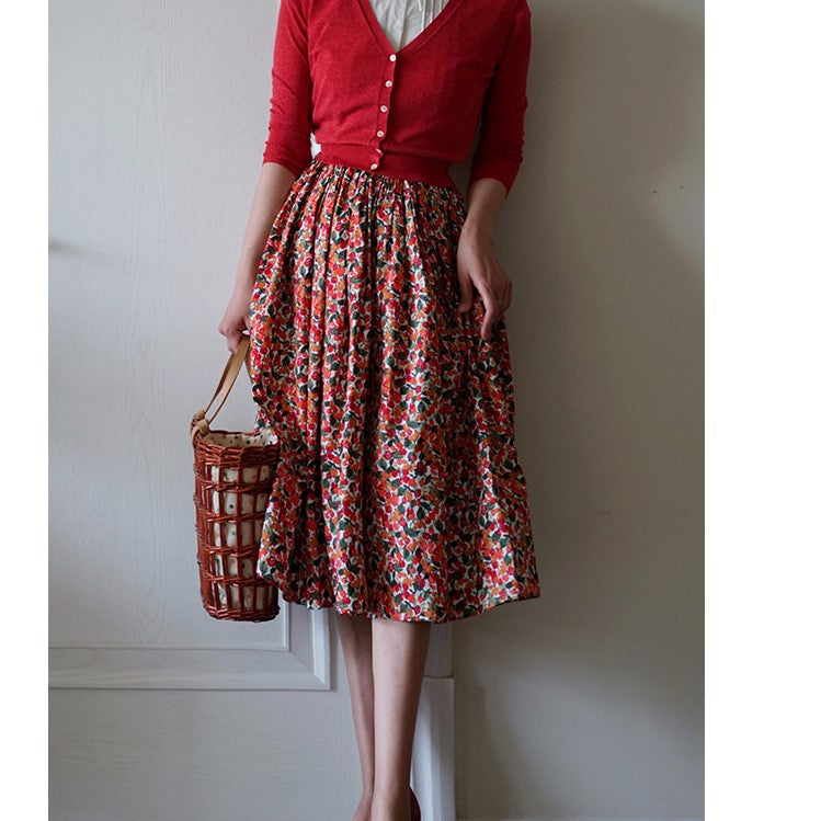 Brooklyn Sweetheart Floral Vintage Skirt