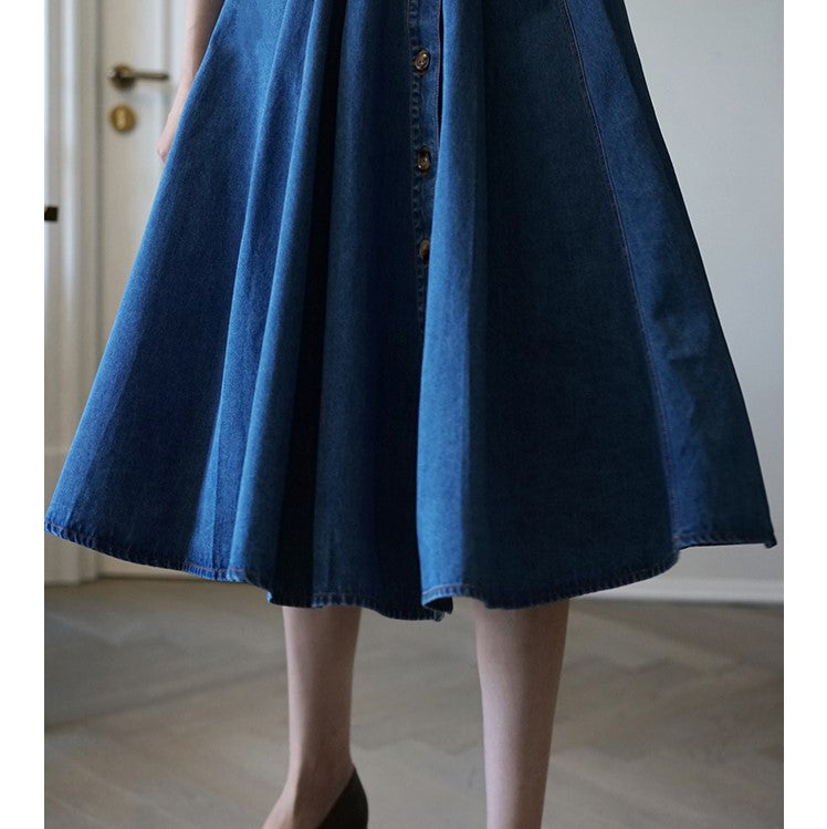 Countess retro denim skirt