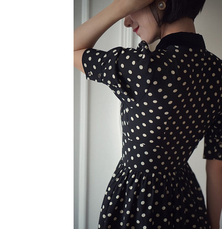 retro polka dot dress