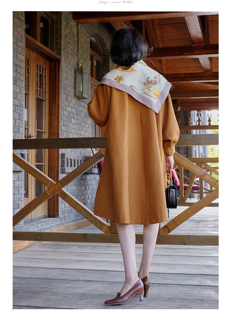 Western lady classical wool coat