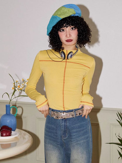 Stitching High Neck Inner T-Shirt【s0000007120】