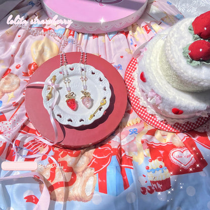 Bear Doll - Sweet Lolita Necklace Strawberry Charlotte Necklace