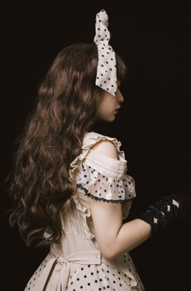 Cat-Romance - Coconut Milk Boo Boo - Elegant Lolita Polka Dot OP