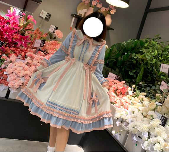 Niu Niu - Plus Size Lolita Dress Oversized OP, Long Sleeve
