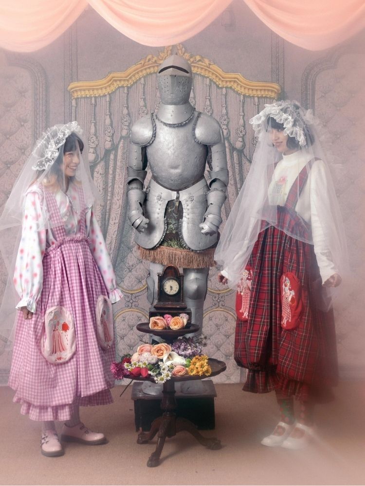 Flower bud plaid suspender dress【s0000003611】