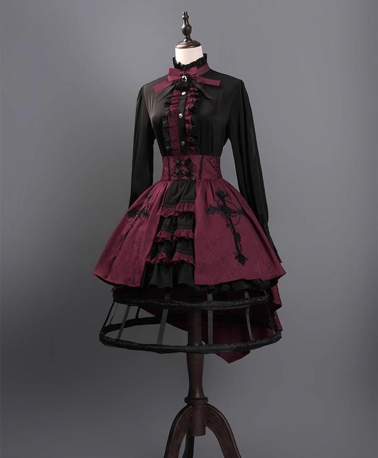 CastleToo - Evil Twins - Ouji Lolita Vest Shorts Skirt Set