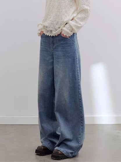 High-waisted wide-leg jeans【s0000006196】