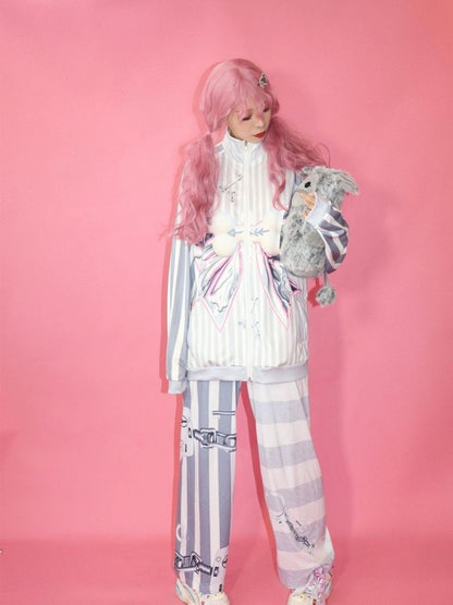 Loose casual straight pants【s0000003670】