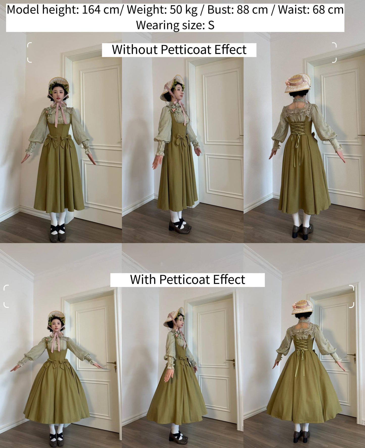 Sweet Wood - Margaret - Plus Size Lolita Dress Suit Solid JSK
