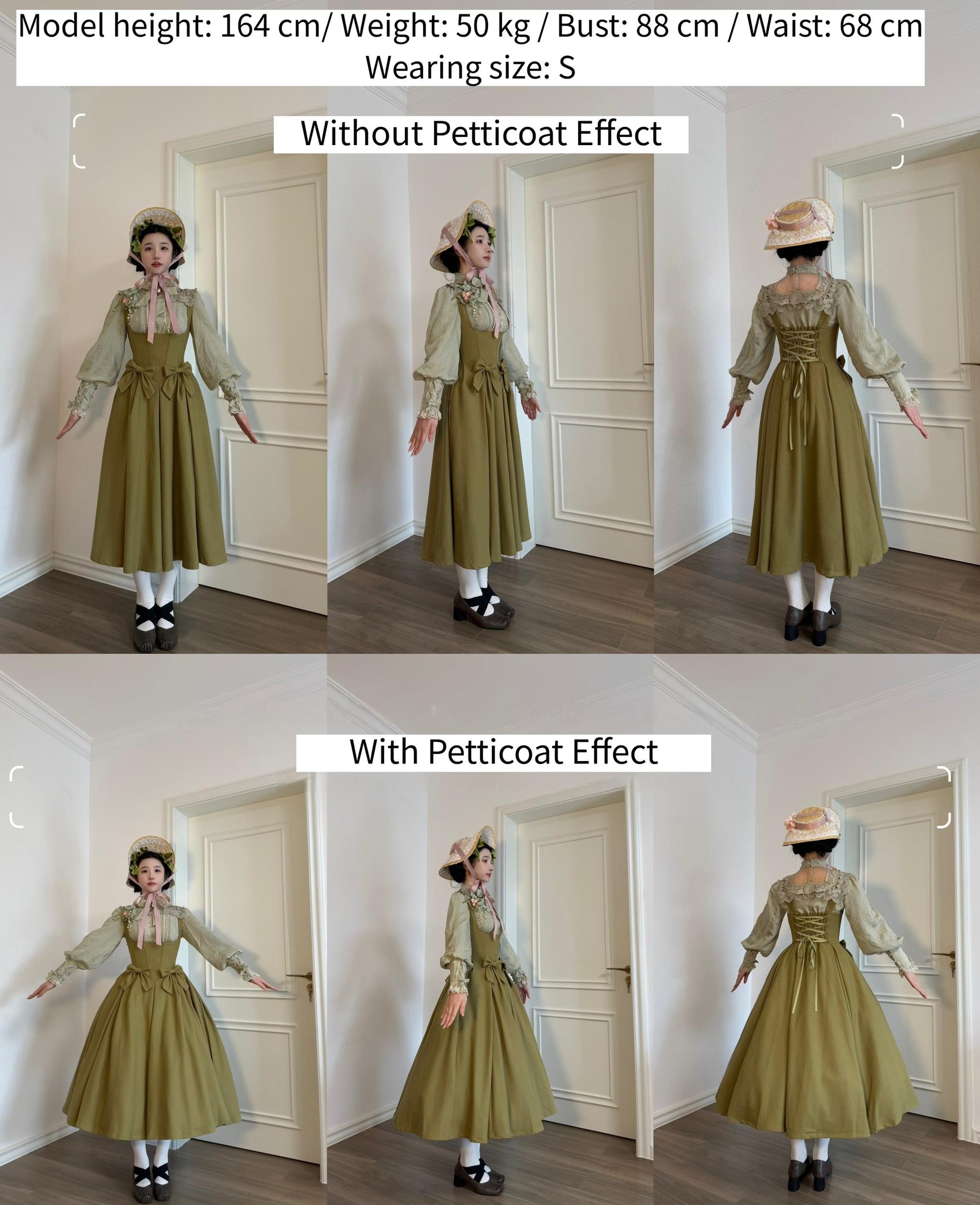 Sweet Wood - Margaret - Plus Size Lolita Dress Suit Solid JSK