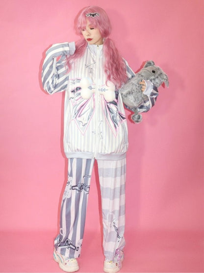 Loose casual straight pants【s0000003670】