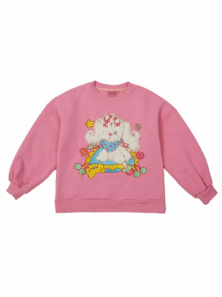 Puppy Padded Pink Sweatshirt【s0000004925】