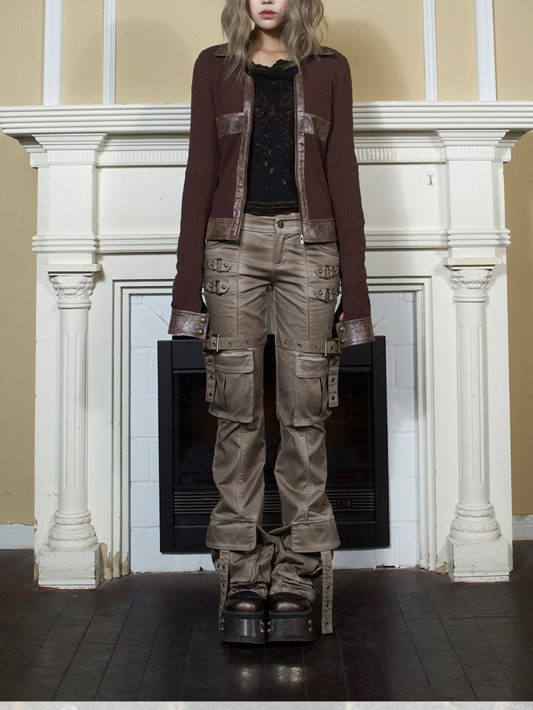 Straight Casual Side-Pocket Tight Pants【s0000004212】