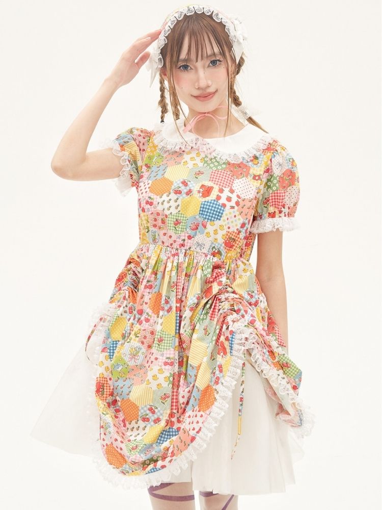 Fancy frill tulle dress【s0000001885】