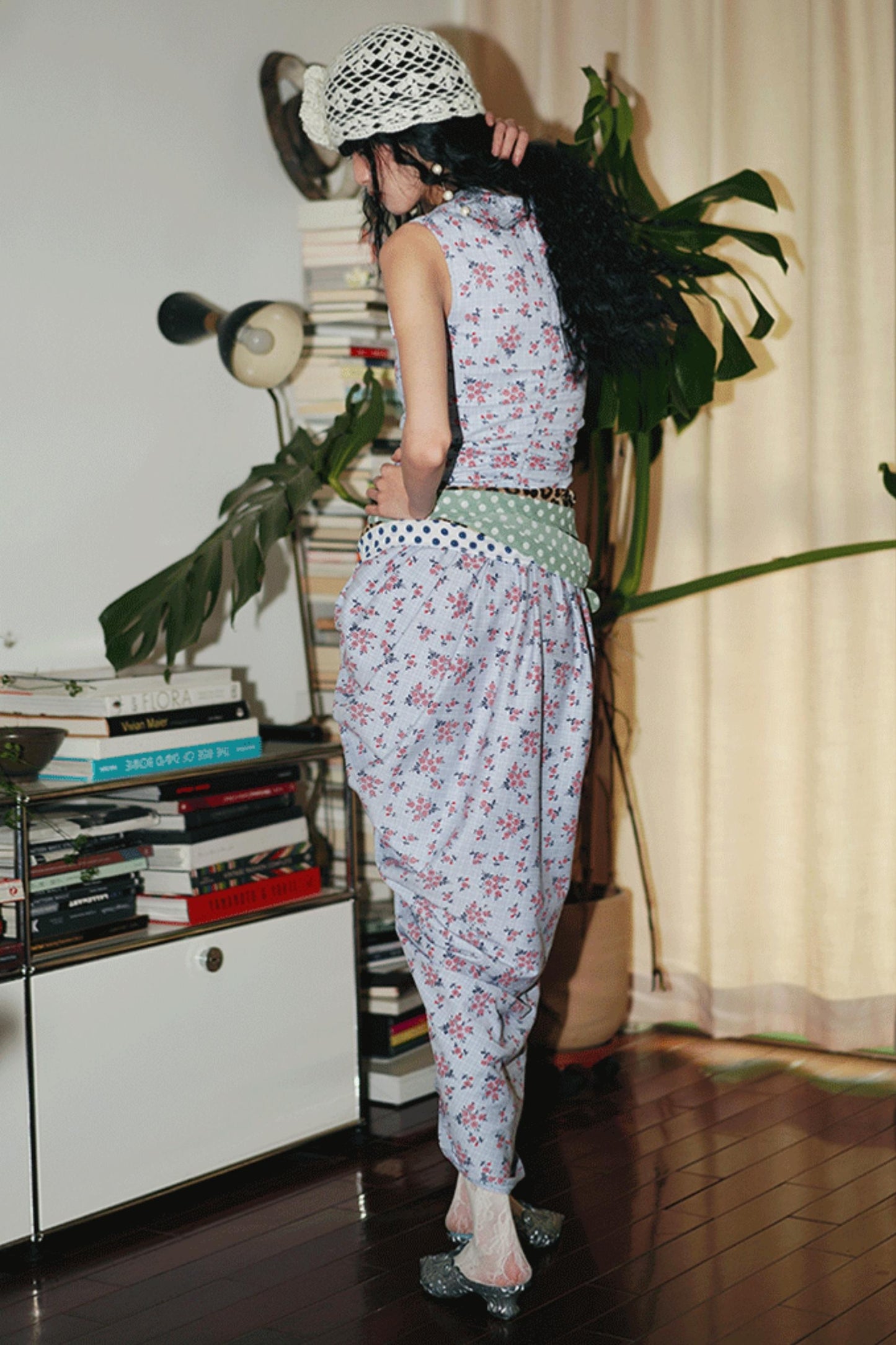 Floral Asymmetrical Crop Dress