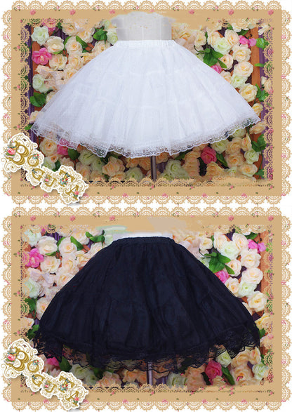Boguta - 40cm 55cm A-line Soft Yarn 4 layers Lolita Petticoat