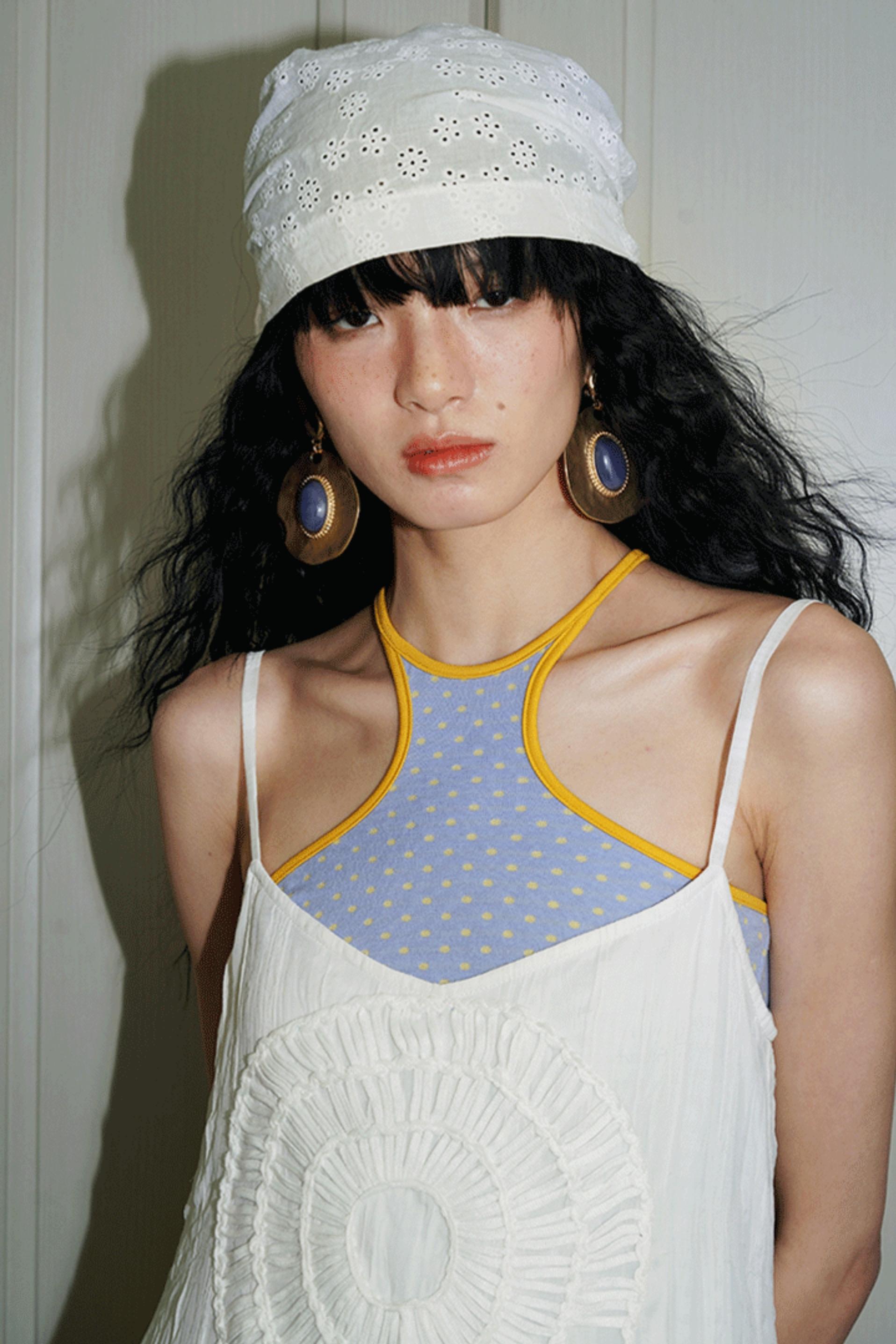 Vintage Dual-Sided Color Knit Tank Top