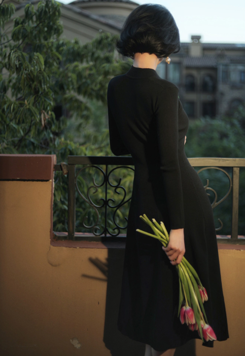 Chinese Knit One Piece for Court Ladies (A Line Type)