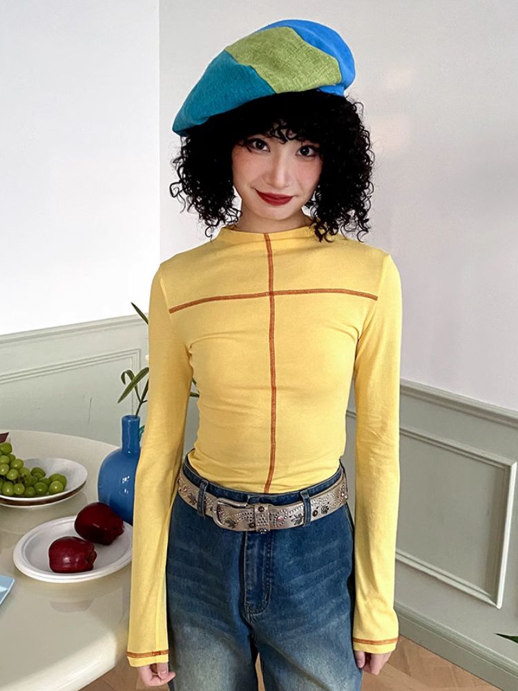 Stitching High Neck Inner T-Shirt【s0000007120】