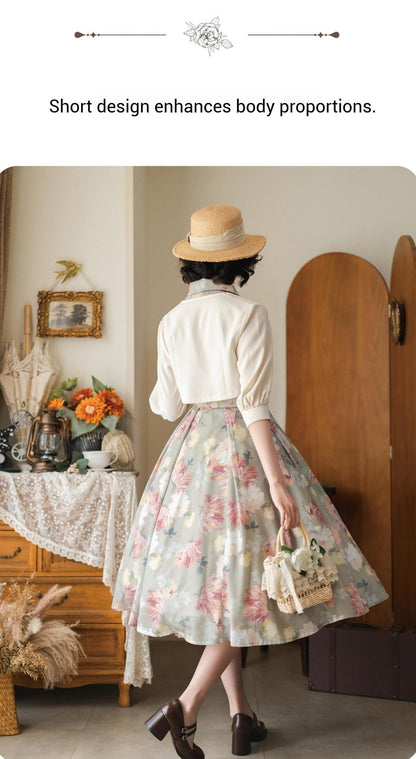 Forest Wardrobe - Afternoon Forest - Vintage Lolita Bolero for Summer Days