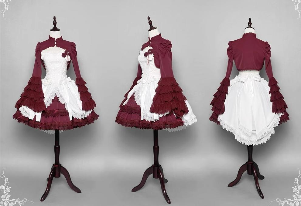 LeMiroir - Saint - Gothic Lolita Bolero Skirt Mermaid Dress Corset