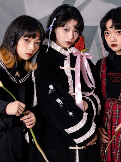 Flower bud plaid suspender dress【s0000003611】