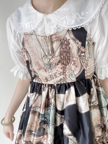 Miss Point - Little Anna - Elegant Lolita Cotton Puff Sleeve Blouse