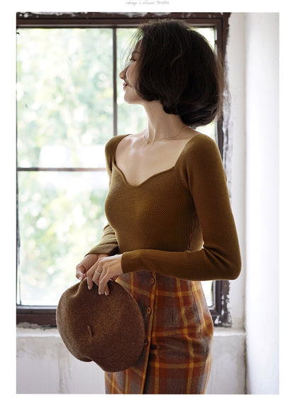 elegant lady slim knit