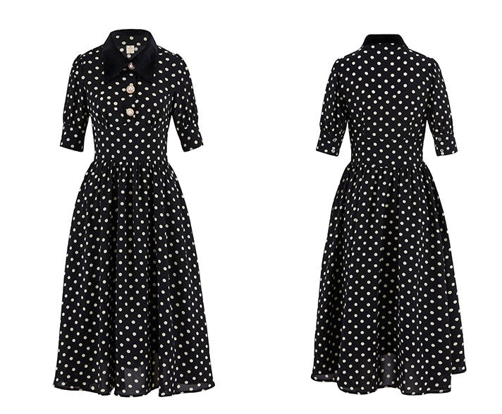 retro polka dot dress