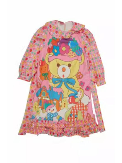 Cute Bear Printed Sweet Dresses【s0000004919】