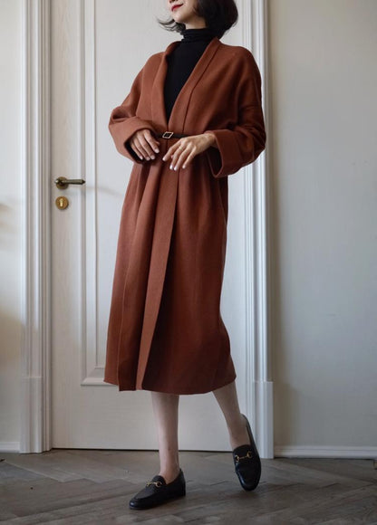 Western lady's classical long coat