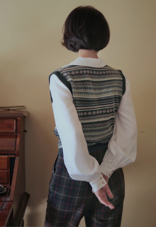 nordic knit vest