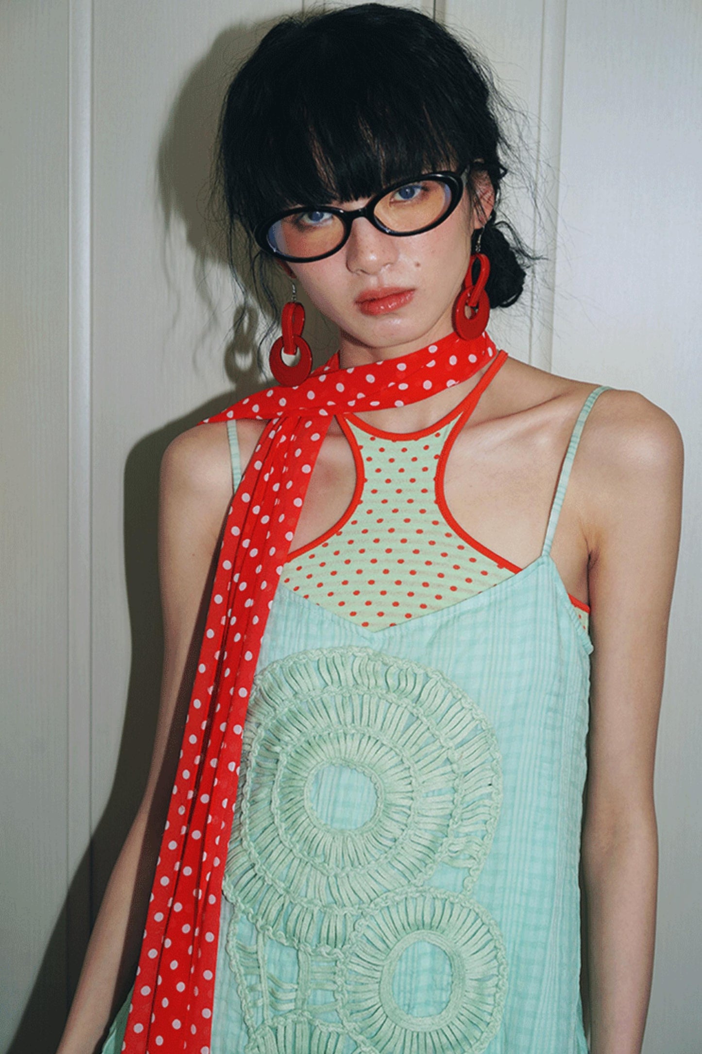 Vintage Dual-Sided Color Knit Tank Top