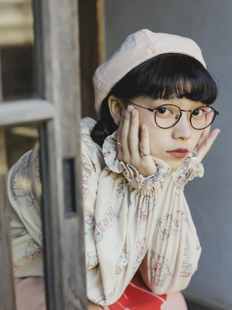 Lace Accordion Pleated Girl’s Shirt【s0000003623】