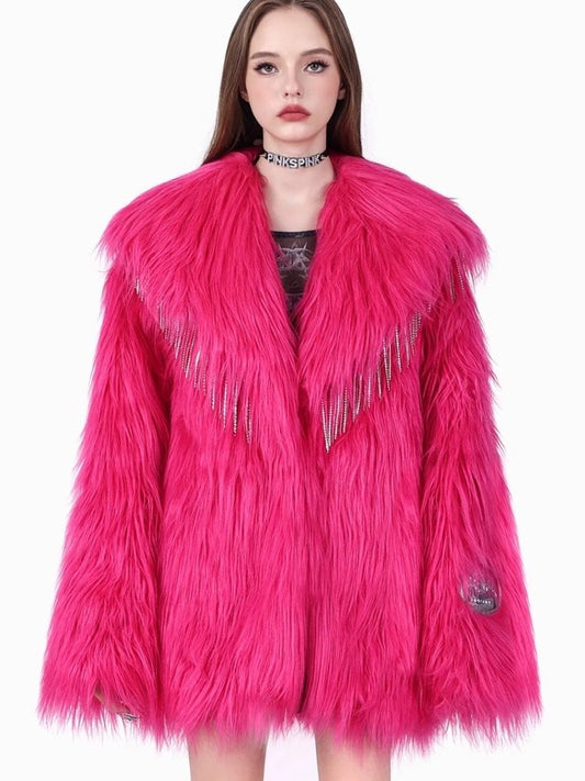 Y2K Fashion Hottie Warm Fur Coat【s0000004823】