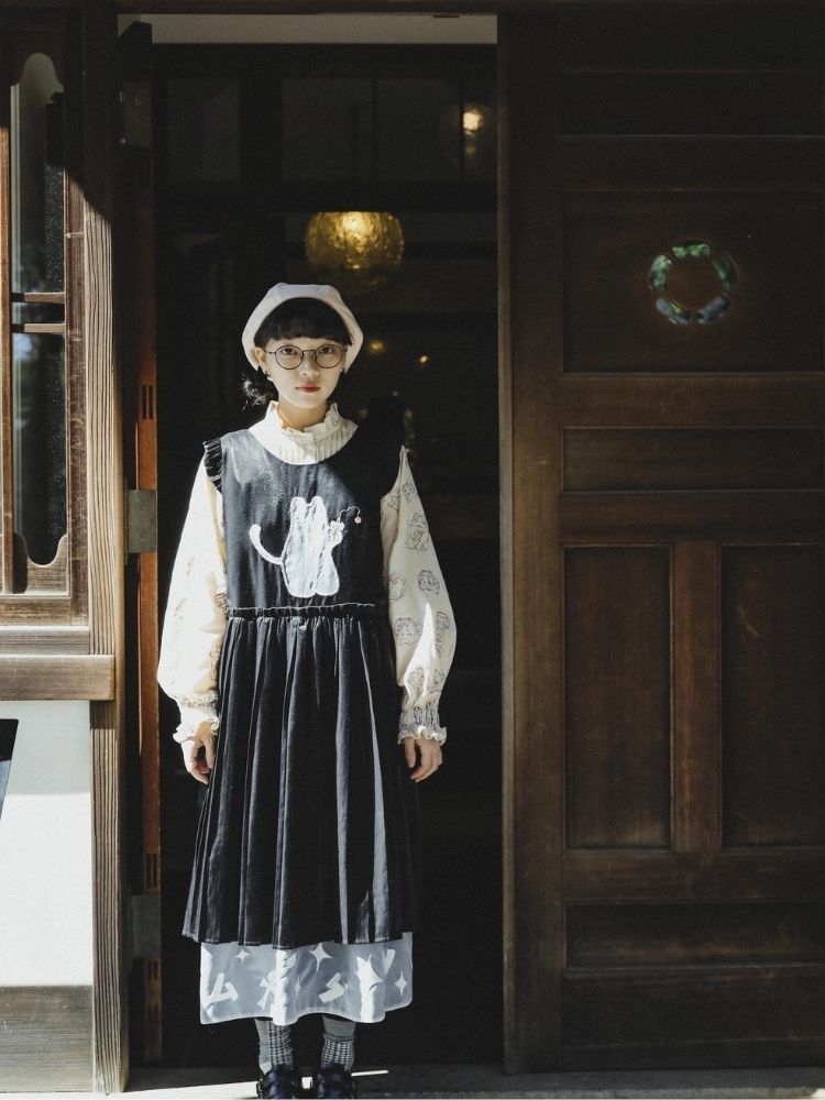 Lace Accordion Pleated Girl’s Shirt【s0000003623】