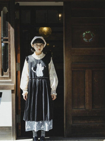 Lace Accordion Pleated Girl’s Shirt【s0000003623】