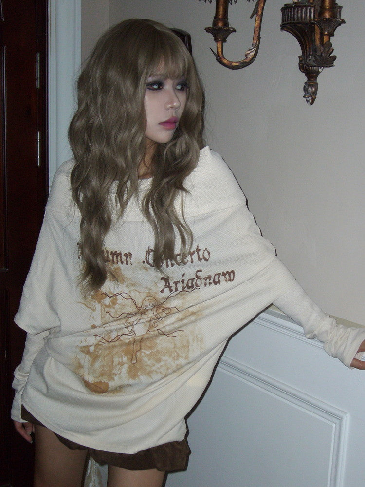 Loose Effortless Cover Cutsew Long-T-Shirt【s0000004214】