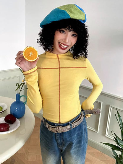 Stitching High Neck Inner T-Shirt【s0000007120】