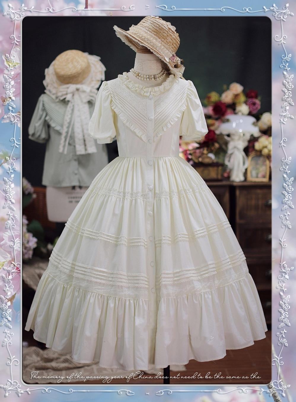 Tiny garden - Elegant Lolita Short Sleeve OP Multicolors