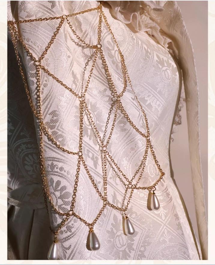 LizBird - Reincarnation of Time - Elegant Lolita OP Set with Waist-Cinching and A-Line Styles