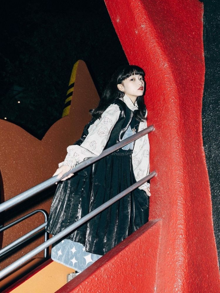 Lace Accordion Pleated Girl’s Shirt【s0000003623】