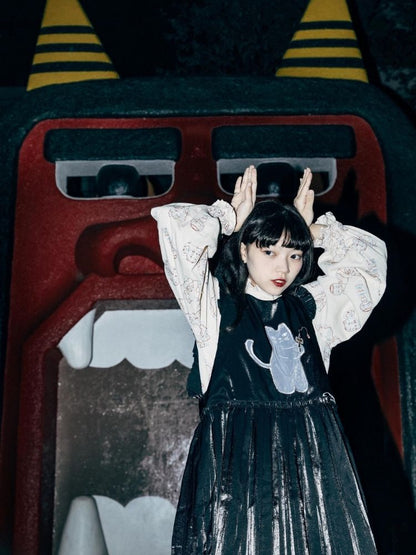 Lace Accordion Pleated Girl’s Shirt【s0000003623】