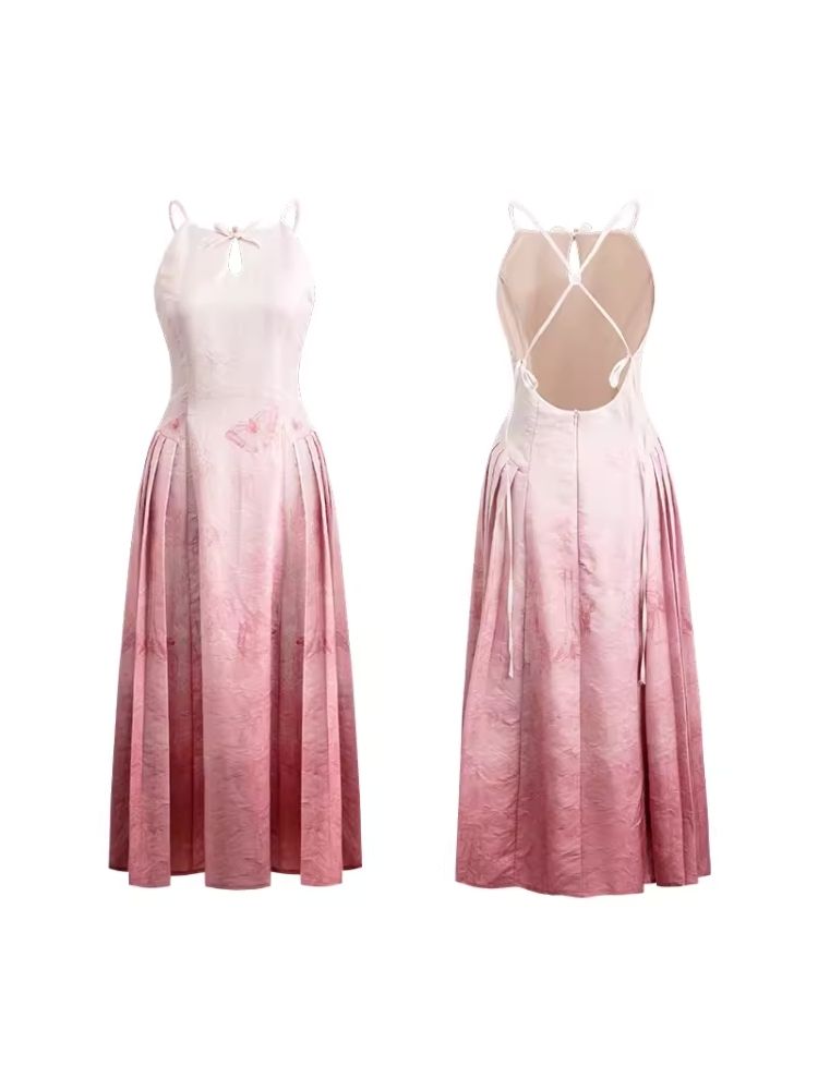 Gradient Dye Sling Dress【s0000007517】