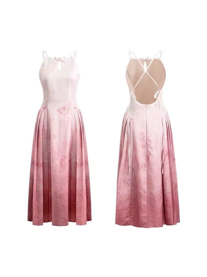Gradient Dye Sling Dress【s0000007517】